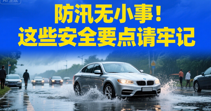 防汛無小事！這些安全要點(diǎn)請牢記